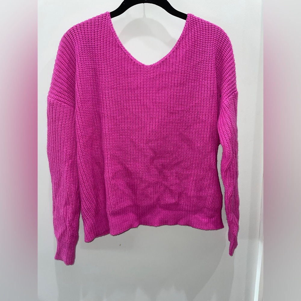 Open back sweater
